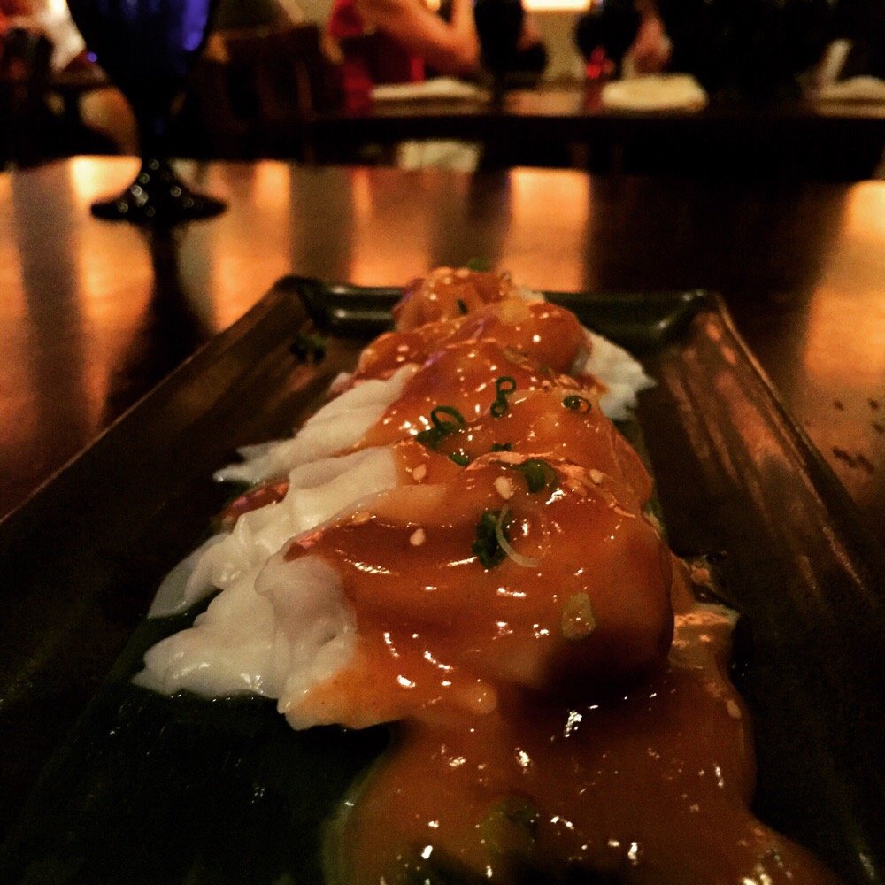 Aozora - Pork dumplings with peanut sauce. Meh. - Japanese Near Me - Montclair, New Jersey Aozora - Pork dumplings with peanut sauce. Meh. - Japanese Near Me - Montclair, New Jersey