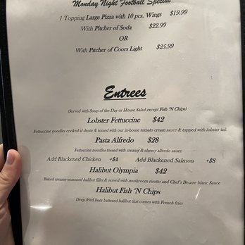 Kadataan Lounge - Menu - American Near Me - Sitka, Alaska