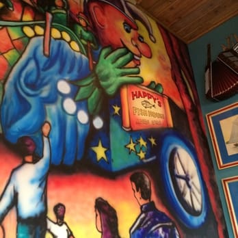 Happy's Fish House - Mural in main dining room. - Cajun/Creole Near Me - Tyler, Texas Happy's Fish House - Mural in main dining room. - Cajun/Creole Near Me - Tyler, Texas