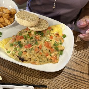 Another Broken Egg Cafe - Lobster & Brie Omelette - American Near Me - Orlando, Florida Another Broken Egg Cafe - Lobster & Brie Omelette - American Near Me - Orlando, Florida