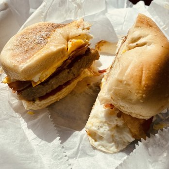 Pickles-A Deli - Heart Attack breakfast sandwich - Delis Near Me - Middletown, Rhode Island