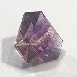 Tampa Bay Mineral and Science Club - Faceted amethyst made in class