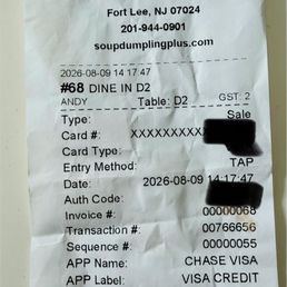 A receipt that I paid. A receipt that I paid.