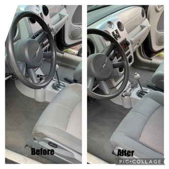 KCG Kelly's Cleaning Group - before and after cleaning of a car - Auto Detailing Near Me