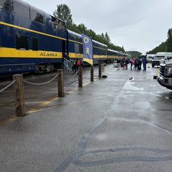 Alaska Railroad - Train in Talkeetna