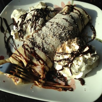 French Press - Emilee's Love. Hazelnuts, chocolate, whipped cream, custard, bananas and a delicious crepe! It's a dish of heaven. - Coffee & Tea Near Me - Salem, Oregon French Press - Emilee's Love. Hazelnuts, chocolate, whipped cream, custard, bananas and a delicious crepe! It's a dish of heaven. - Coffee & Tea Near Me - Salem, Oregon