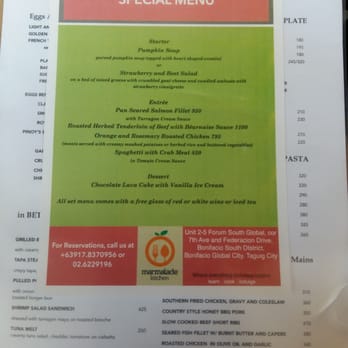 Marmalade Kitchen - Valentine's day menu - Desserts Near Me - Taguig, NCR