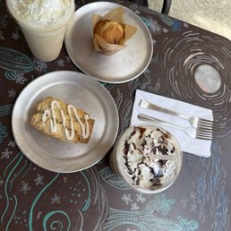 Gluten free scone, strawberry chocolate chip muffin, snickerdoodle frappe, rocky road frappe. Gluten free scone, strawberry chocolate chip muffin, snickerdoodle frappe, rocky road frappe.