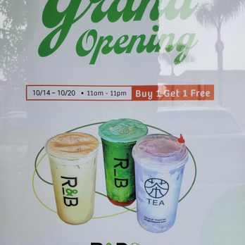 R&B Tea - Grand opening offer - Bubble Tea Near Me - Rosemead, California R&B Tea - Grand opening offer - Bubble Tea Near Me - Rosemead, California