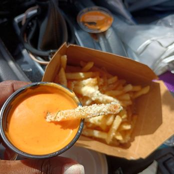 The BEP Corner - Oh yeah I forgot I ordered garlic truffle fries. Dipping sauce was delicious. - Asian Fusion Near Me - Duluth, Georgia