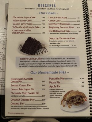 Menu photo 8 Gregg's Restaurants North Kingstown, RI