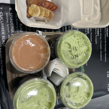 Tight Squeeze Juice Bar - Green smoothies are positive day and pink smoothie is peace - Juice Bars & Smoothies Near Me - Houston, Texas Tight Squeeze Juice Bar - Green smoothies are positive day and pink smoothie is peace - Juice Bars & Smoothies Near Me - Houston, Texas