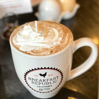 Breakfast Republic - BR latte. - Breakfast & Brunch Near Me - Encinitas, California Breakfast Republic - BR latte. - Breakfast & Brunch Near Me - Encinitas, California