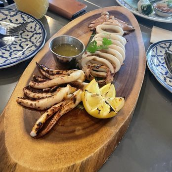 Pineapple Thai - grilled squid - Thai Near Me - Cupertino, California Pineapple Thai - grilled squid - Thai Near Me - Cupertino, California