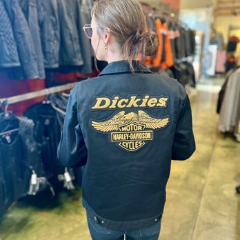 Southern Thunder Harley-Davidson - Paige PAIGE modeling the Dickies X Harley Davison women's jacket. - Motorcycle Dealers Near Me - Southaven, Mississippi Southern Thunder Harley-Davidson - Paige PAIGE modeling the Dickies X Harley Davison women's jacket. - Motorcycle Dealers Near Me - Southaven, Mississippi