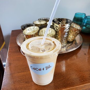 CoCo & Blu - Dark Matter Chocolate City Cold Brew w/ Extra Heavy Cream (their regular cold brew, NOT the Nitro. I think it's the better of the two.) - Cocktail Bars Near Me - Arlington Heights, Illinois