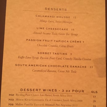 Tiffins Restaurant - Dessert menu - New American Near Me - Lake Buena Vista, Florida Tiffins Restaurant - Dessert menu - New American Near Me - Lake Buena Vista, Florida