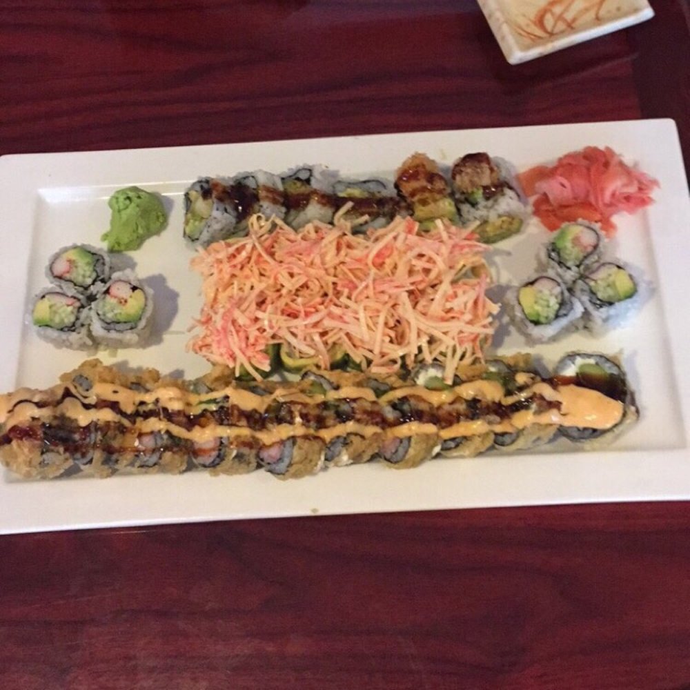Tokyo Steakhouse - California, shrimp tempura, Fuji, and dynamite rolls - superb! All of this for $35 bucks! So fresh, and service is great. - Sushi Bars Near Me - Martinsburg, West Virginia