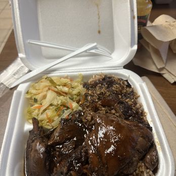 Mo'Bay Island Cuisine - brown stew chicken with cabbage and rice and peas - Caribbean Near Me - Pooler, Georgia Mo'Bay Island Cuisine - brown stew chicken with cabbage and rice and peas - Caribbean Near Me - Pooler, Georgia