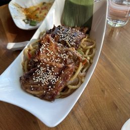 Udon Noodles with Grilled Short Ribs Udon Noodles with Grilled Short Ribs