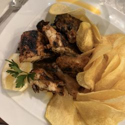 Piri-piri chicken with home made potato chips