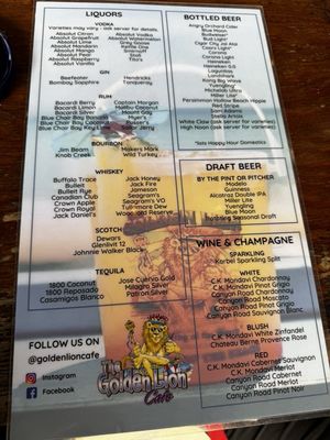 Menu photo 6 The Golden Lion Cafe Flagler Beach, FL