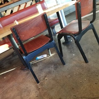 Blaze Pizza - Trash on tables and floor.... - Salad Near Me - Torrance, California