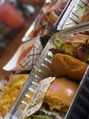 Photo of Bun Street - West Covina, CA, US. Homemade Mac and Cheese, California Burger, pizza tots