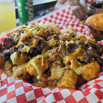 Buldogis Eatery - Tot order the small one cause this filled me up real quick - Hot Dogs Near Me - Las Vegas, Nevada Buldogis Eatery - Tot order the small one cause this filled me up real quick - Hot Dogs Near Me - Las Vegas, Nevada