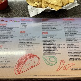 Menu side 1 Menu side 1