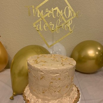 Jordyn's Sweet Treats - White mocha cake with banana caramel filling. - Custom Cakes Near Me Jordyn's Sweet Treats - White mocha cake with banana caramel filling. - Custom Cakes Near Me