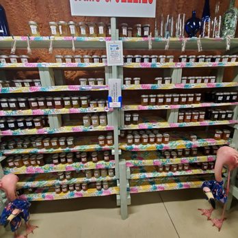 Bunker Hill Vineyard & Winery - Lenora's Jam, Jelly, Syrup wall!!! - Wineries Near Me - Parrish, Florida Bunker Hill Vineyard & Winery - Lenora's Jam, Jelly, Syrup wall!!! - Wineries Near Me - Parrish, Florida
