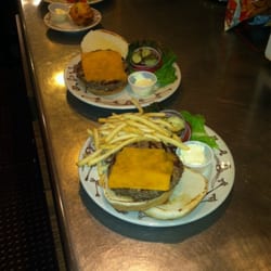 Cheeseburger and fries