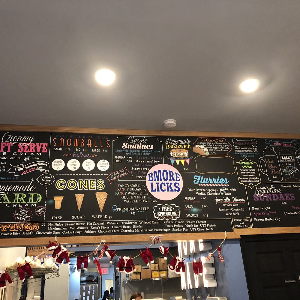 Bmore Licks - Menu - Ice Cream & Frozen Yogurt Near Me - Baltimore, Maryland Bmore Licks - Menu - Ice Cream & Frozen Yogurt Near Me - Baltimore, Maryland