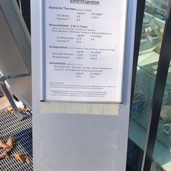 Römische Thermen - Eintrittspreise