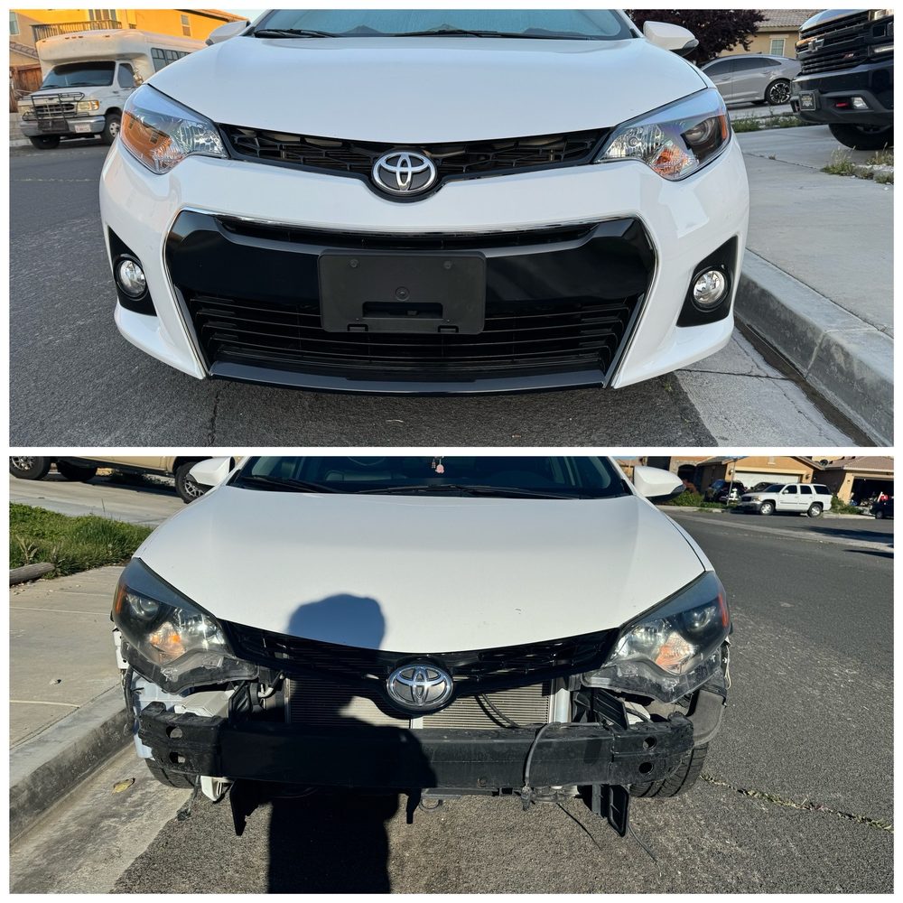 Bottom: Before Top: After