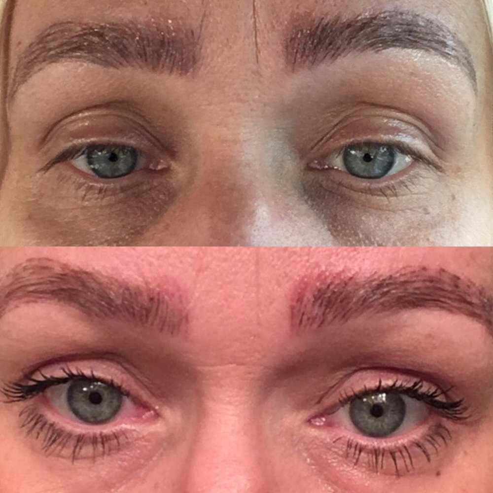 Don't look at the brows- just got them microbladed and the point of this pic is to show off the lash lift! Thanks Rahwa! Don't look at the brows- just got them microbladed and the point of this pic is to show off the lash lift! Thanks Rahwa!