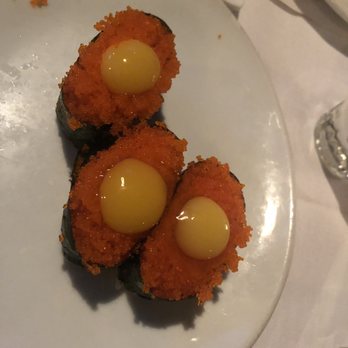 Teru Sushi - Fish roe sushi with raw quail egg - Sushi Bars Near Me - Studio City, California