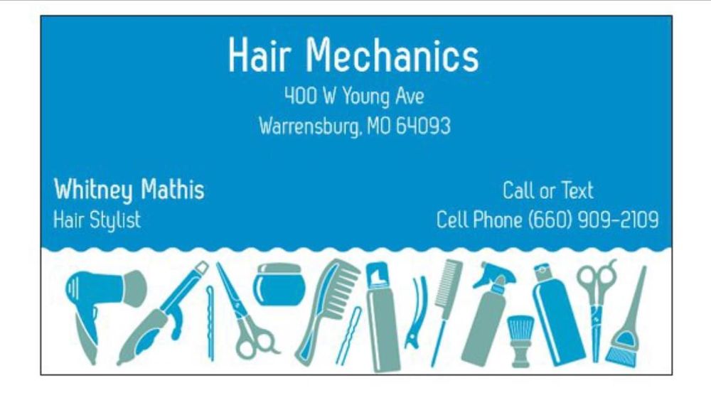 HAIR MECHANICS Updated June 2024 400 W Young Ave, Warrensburg