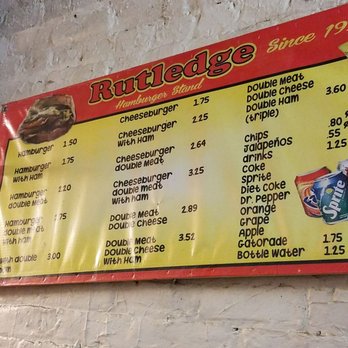Rutledge Hamburger Stand - menu - Burgers Near Me - Brownsville, Texas Rutledge Hamburger Stand - menu - Burgers Near Me - Brownsville, Texas