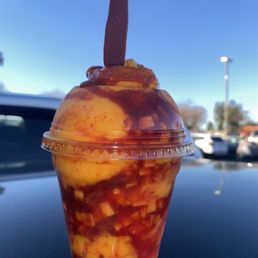 Mangonada with mango ice cream muy delicious Y sabroso Mangonada with mango ice cream muy delicious Y sabroso