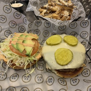 BurgerBarr - Kobe Wagyu Beef burger with avocado and jalapeños . Topped with their secret sauce and a side of the Truffle Fries. - American Near Me - Sewell, New Jersey