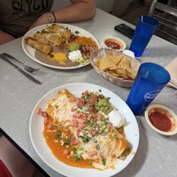 Pancho Villa - Fajita burrito and Tacos al carbon