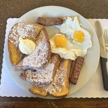 Harry's Cafe - French toast, eggs and sausage - American Near Me - Perris, California Harry's Cafe - French toast, eggs and sausage - American Near Me - Perris, California