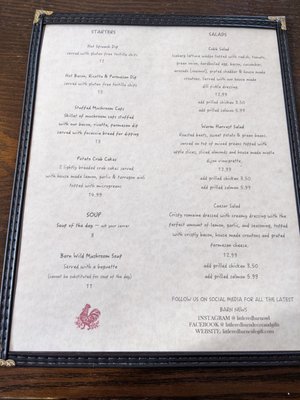 Menu photo 1 Little Red Barn Cafe & Gift Red Deer County, AB