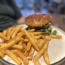 WSKY Stadium - T&T Burger with fries