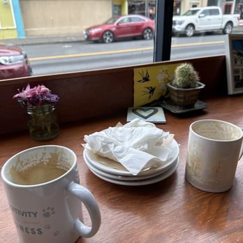 Seaside Coffee House - Our eaten and empty coffee cups - Coffee & Tea Near Me - Seaside, Oregon Seaside Coffee House - Our eaten and empty coffee cups - Coffee & Tea Near Me - Seaside, Oregon