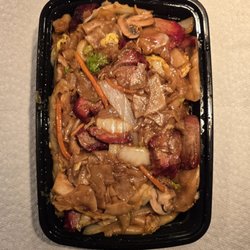 Mr Pan's - Pork ho fun. Make sure you eat this before the rice noodles clump together.