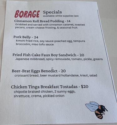 Menu photo 5 Borage Indianapolis, IN