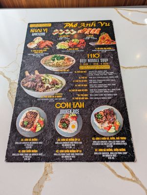Menu photo 2 Pho Anh Vu Vaughan, ON